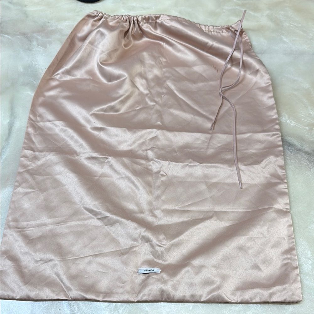 Prada Pink Satin Dust Bag Large